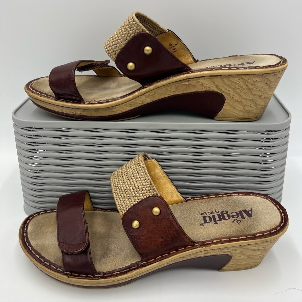 Alegria Lana Wedge Slip On Shoes Size EU 42